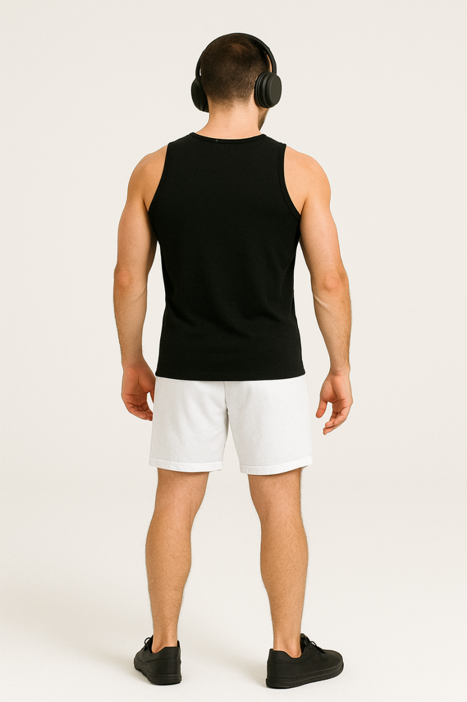Koszulka męska Tank top bez rękawów czarny Dannycompl 4