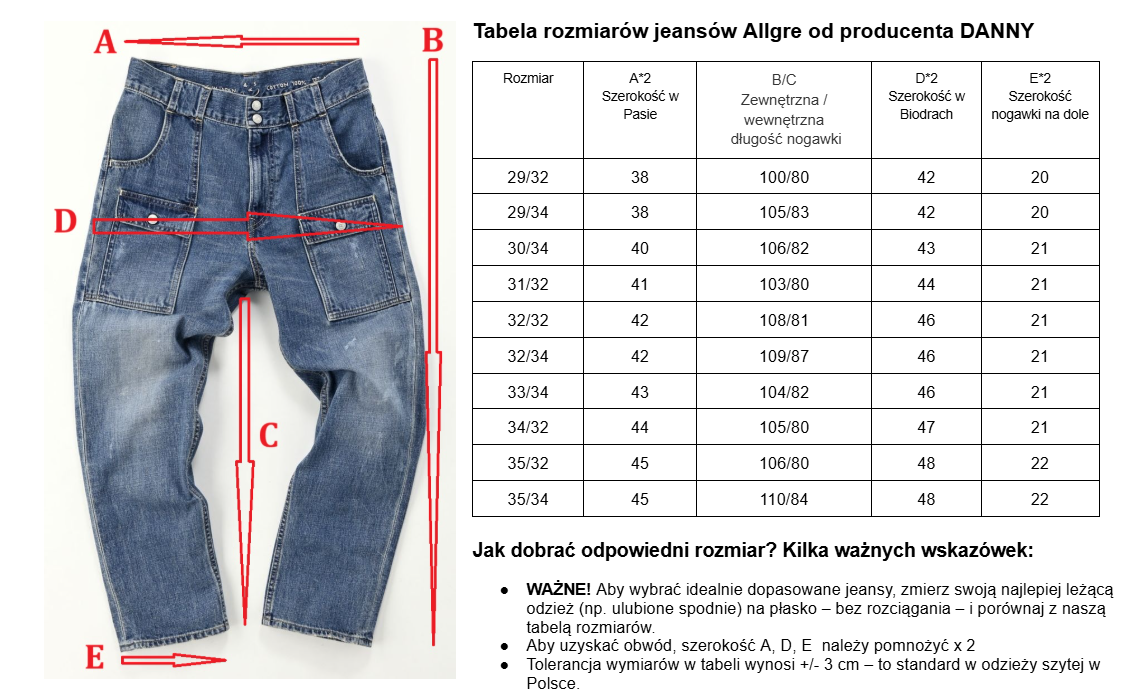 Spodnie męskie jeansowe Allegre niebeskie W5411