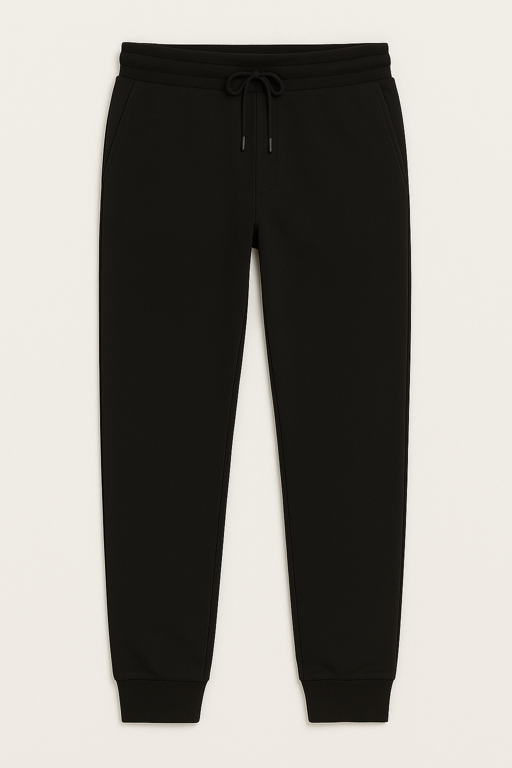 Spodnie Dresowe Joggers Męskie Czarne W5203