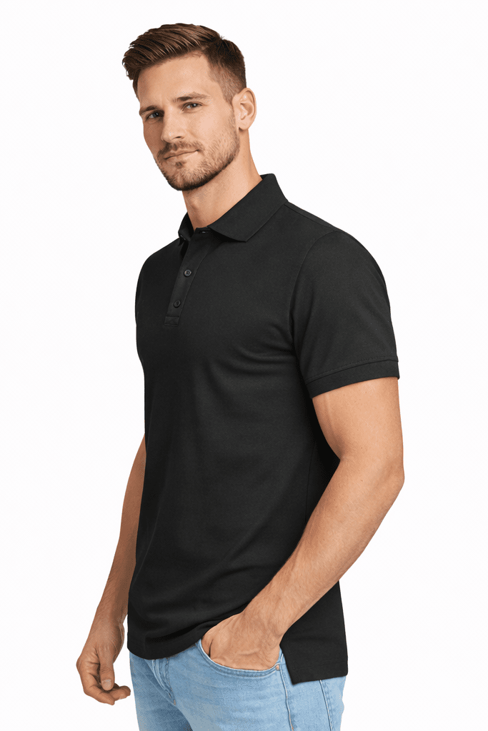 Zestaw: Koszulka Polo Męska Czarna i Biała (2 - pack) - DANNY