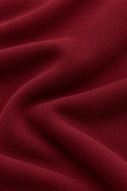 Bordowa dzianina bawełniana z elastanem 200 g/m² – DANNY
