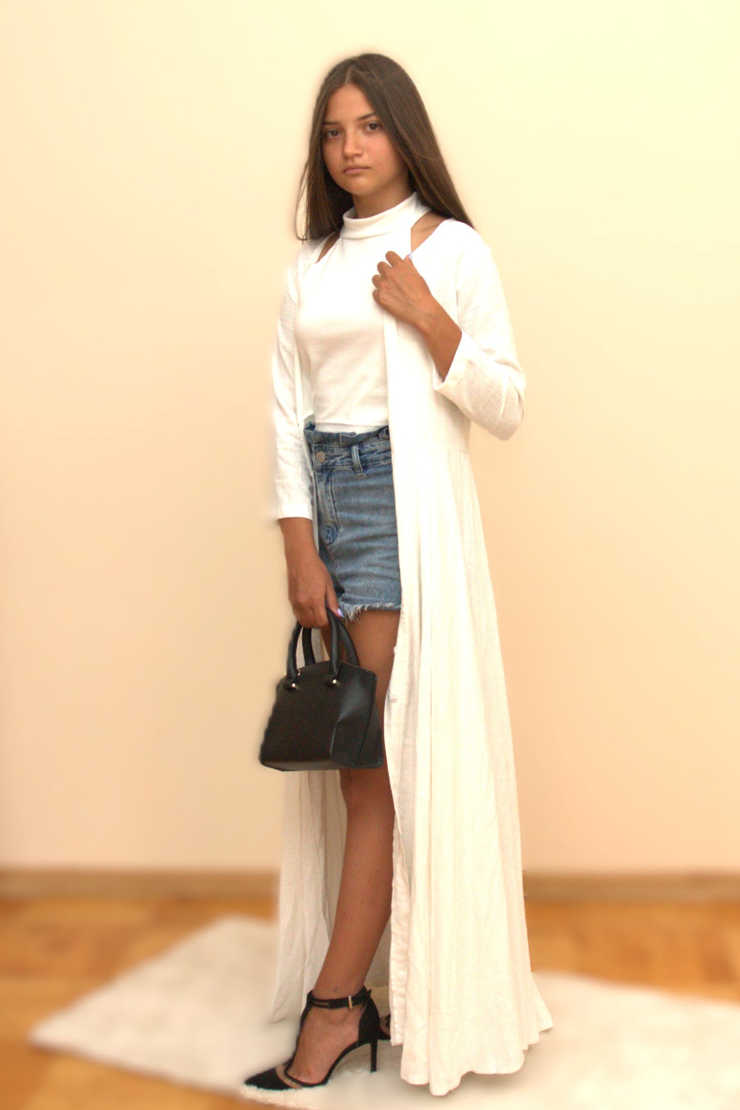 Bluza top bez rękawów biała Danny com pl 4