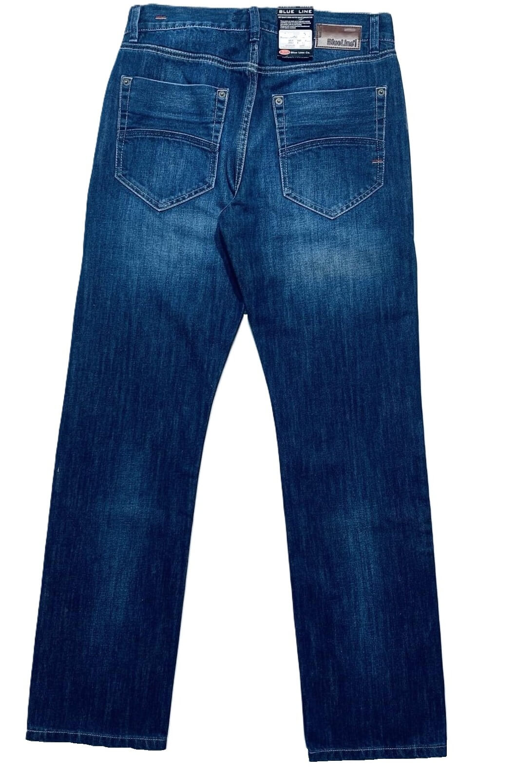 Jeansy męskie KENTUCKY – klasyczne jeansy o prostym kroju, ciemne pranie ATRAKT SP Z O O