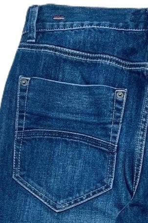 Jeansy męskie KENTUCKY – klasyczne jeansy o prostym kroju, ciemne pranie ATRAKT SP Z O O