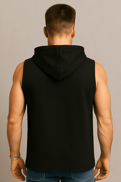 Bluza męska z kapturem czarna bez rękawów  Urban Flex - DANNY