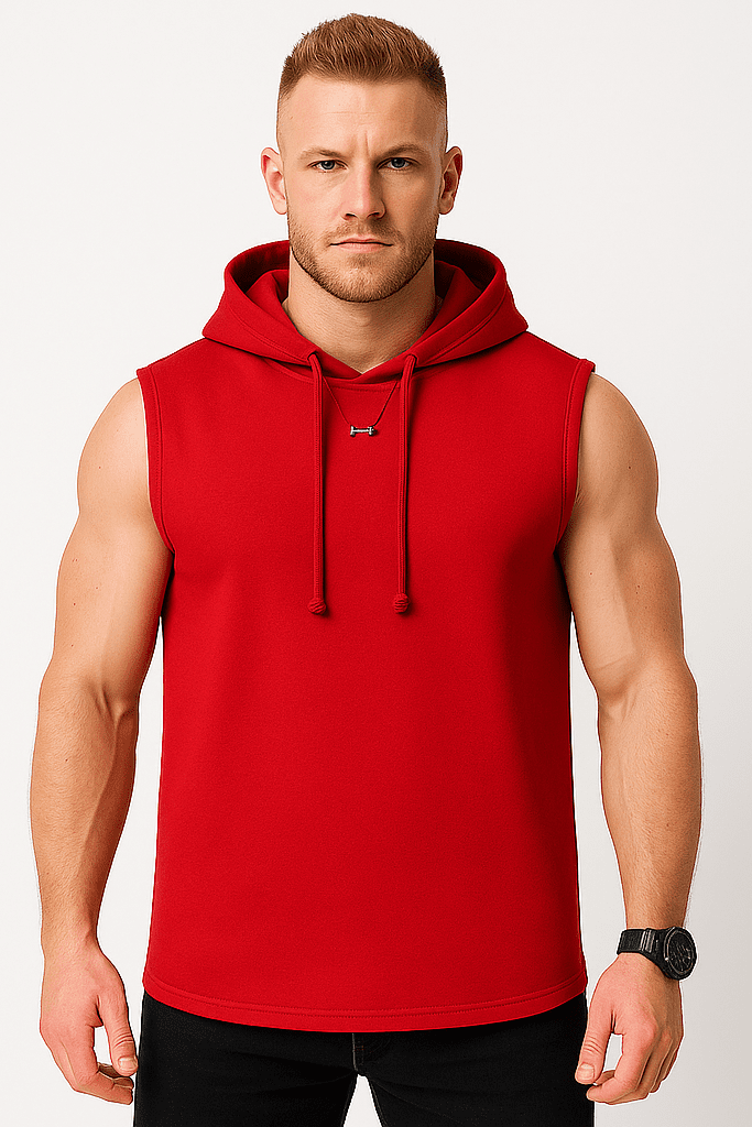 Bluza męska z kapturem czerwona  Urban Flex - DANNY