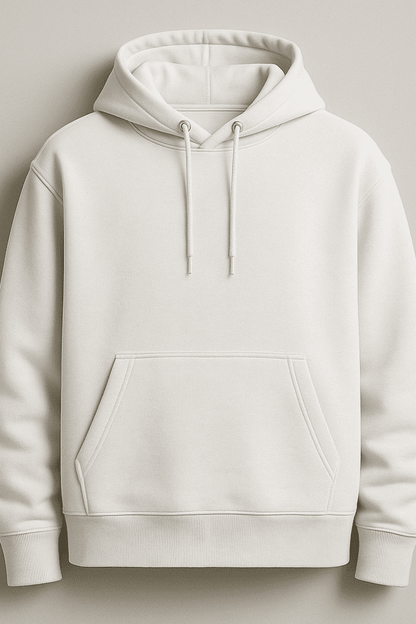 Bluza męska z kapturem biała kangurka W5101 - DANNY na duchu