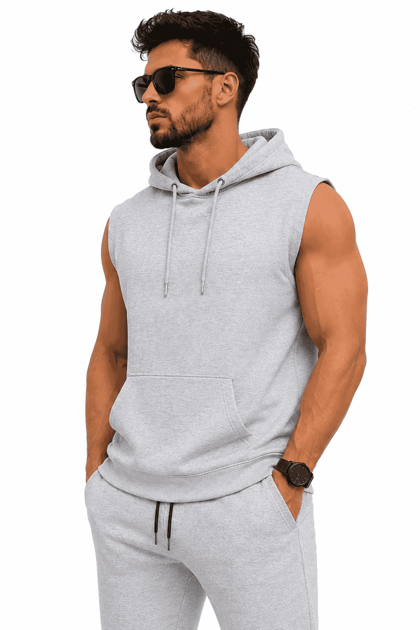 bluza meska z kapturem bez rekawa proil DANNY 