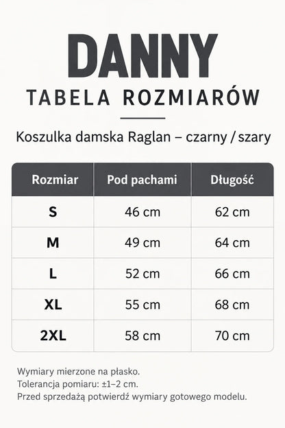 Tabela rozmiarów DANNY S-2XL