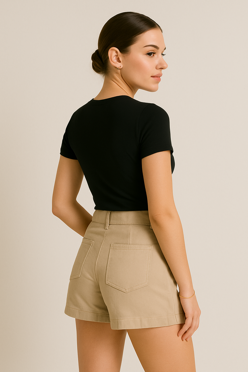 T-shirt damski czarny basic danny