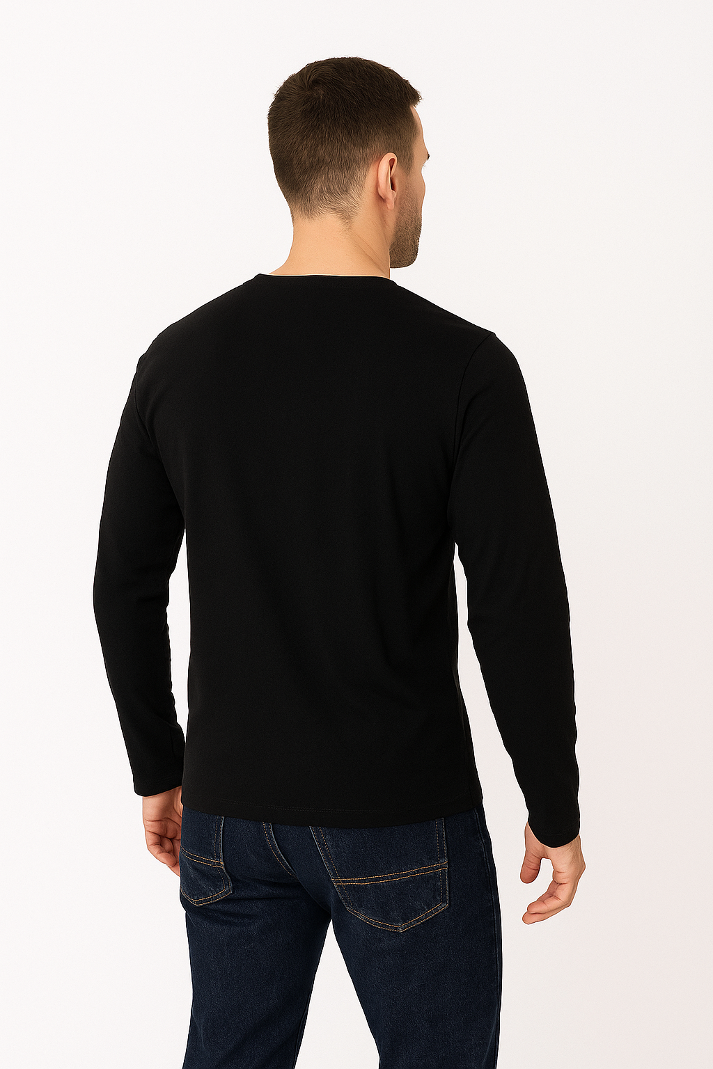 Longsleeve męski czarny DANNY 