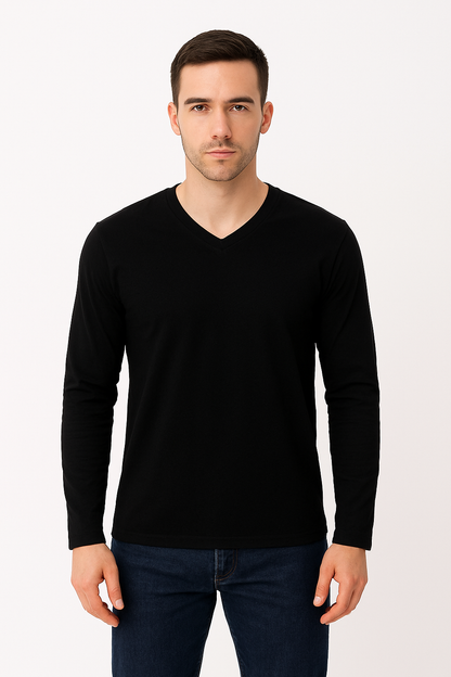 Longsleeve męski czarny DANNY 