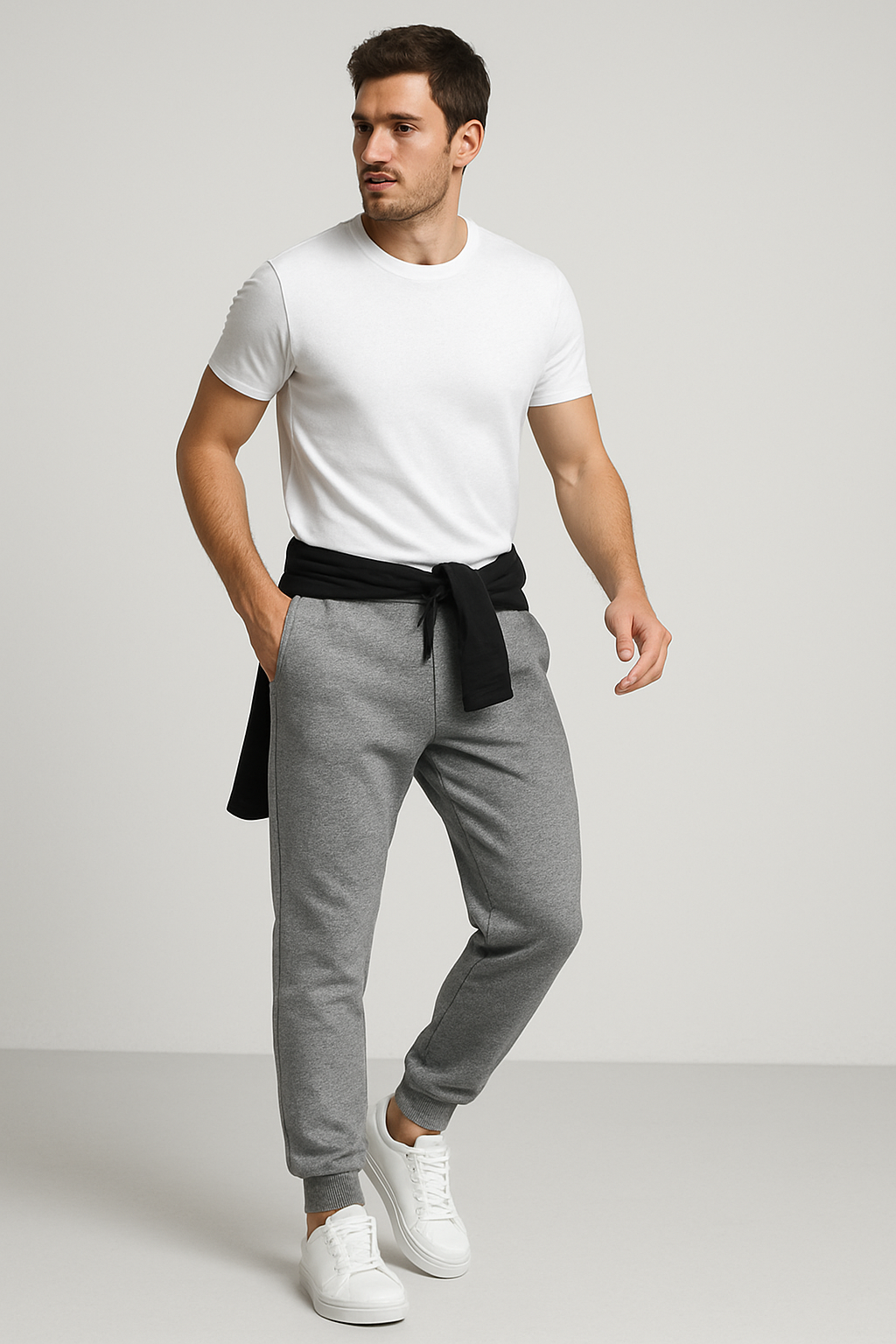 Spodnie męskie Joggers Szare DANNY