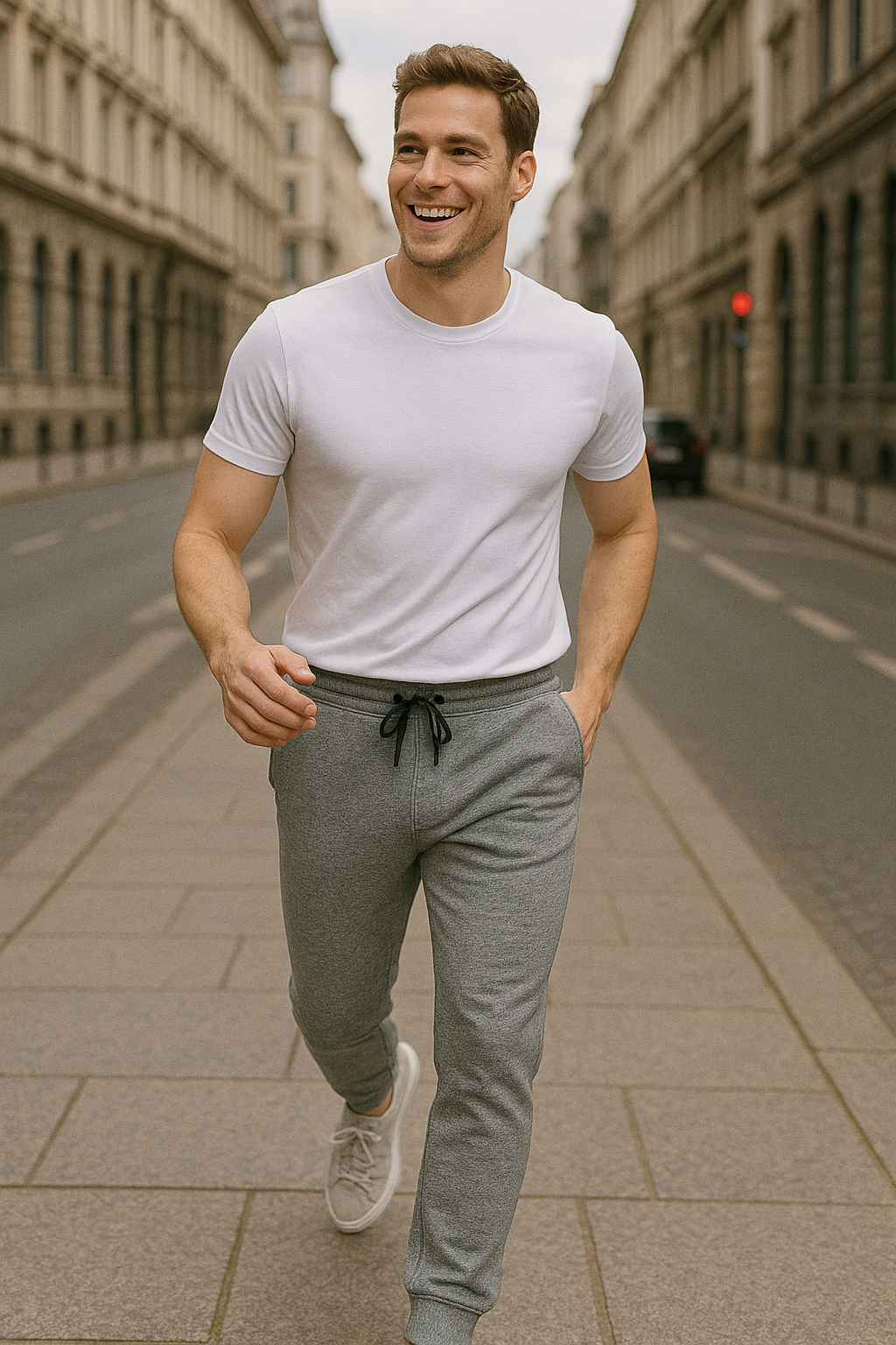 Spodnie męskie Joggers Szare DANNY