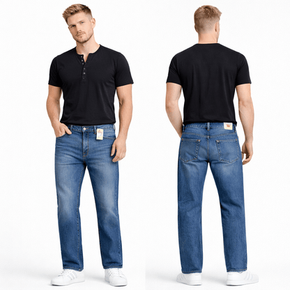 Jeansy męskie BURGOS – klasyczna prosta nogawka - DANNY