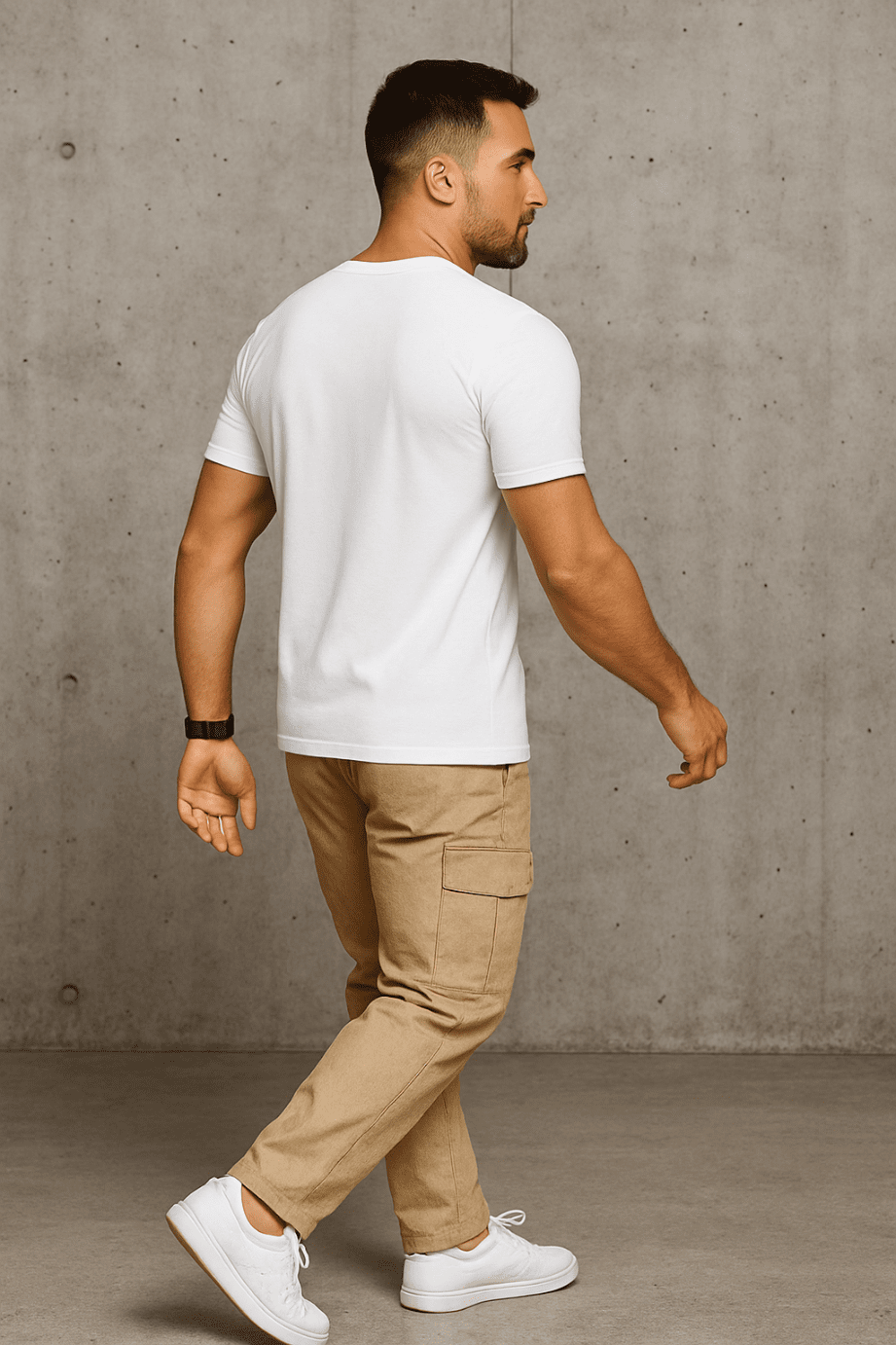 Koszulka męska Bawełniana Biała - DANNY