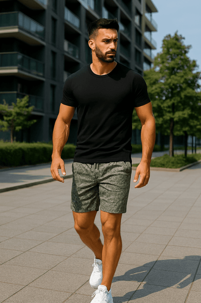 Koszulka męska Bawełniana Czarna - DANNY