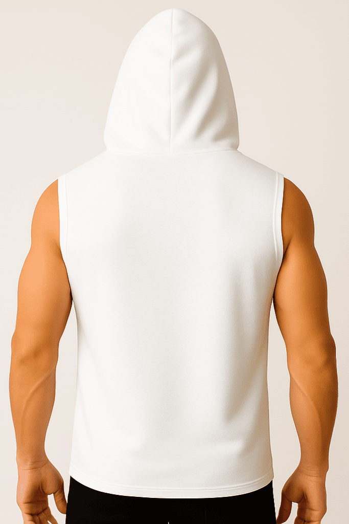 Koszulka męska bez rękawów Urban Flex Biała W5506 - DANNY