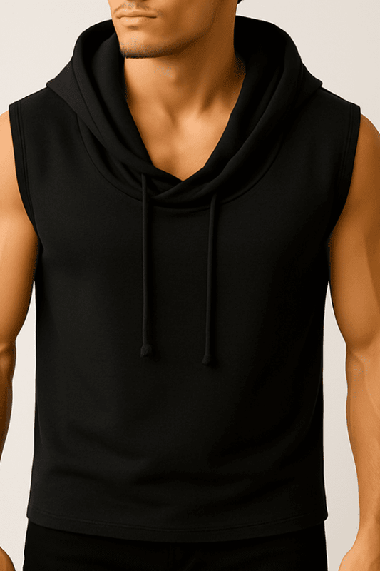 Koszulka męska bez rękawów Urban Flex czarna W5506 - DANNY