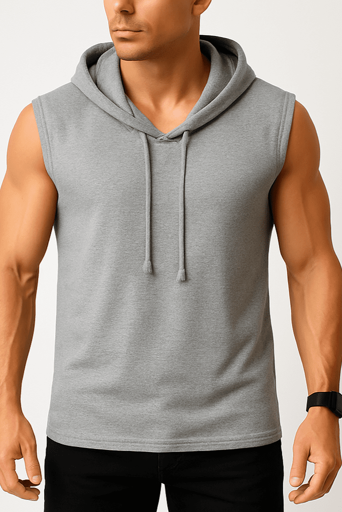 Koszulka męska bez rękawów Urban Flex szara W5506 - DANNY