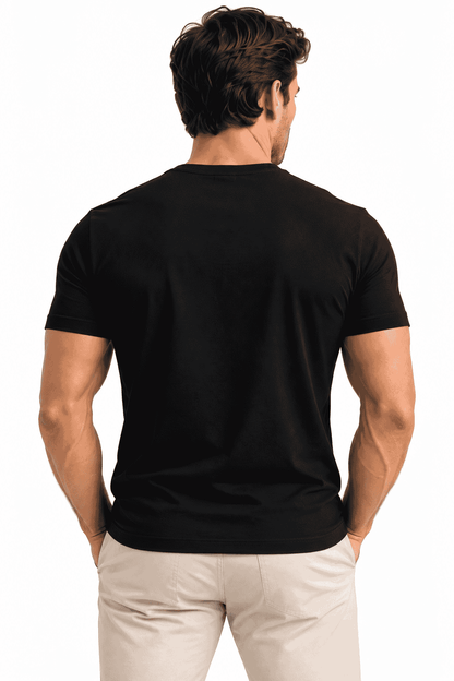 koszulka meska henley czarna danny tyl