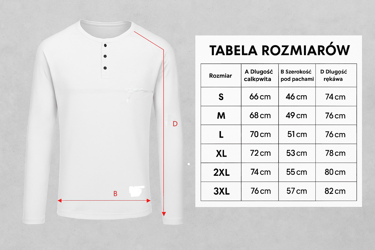 Koszulka męska z długim rękawem z guzikami czarna W5507 - DANNY