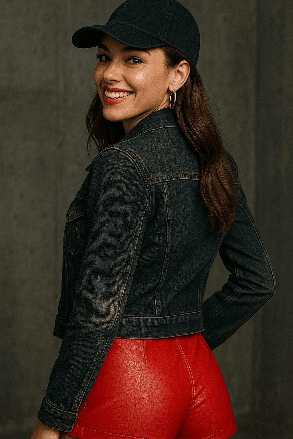 Kurtka damska jeansowa katana - czarna S2009 - DANNY