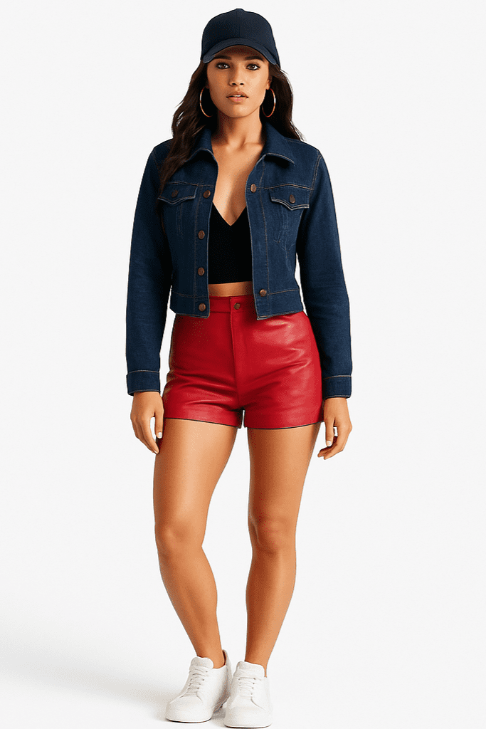 Kurtka damska jeansowa katana - granatowa S2009 - DANNY