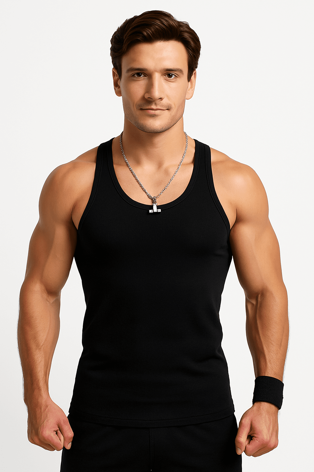 Męska Bokserka Prążkowana Czarna W5508 - DANNY