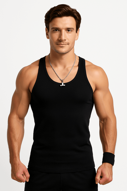 Męska Bokserka Prążkowana Czarna W5508 - DANNY