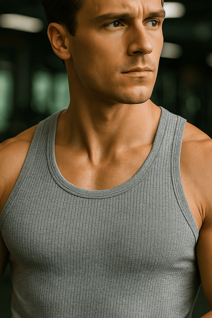 Męska Bokserka Prążkowana Szara W5508 - DANNY