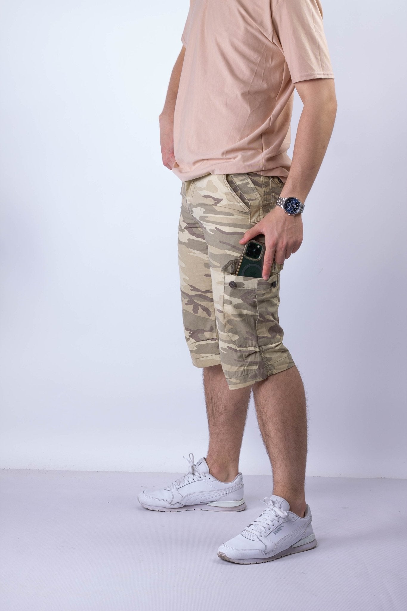 Spodenki męskie bojówki moro W5403 - DANNY