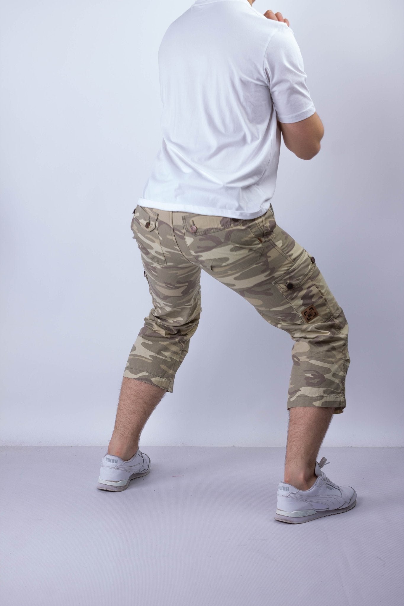 Spodnie bojówki męskie 3/4 moro W5404 - DANNY