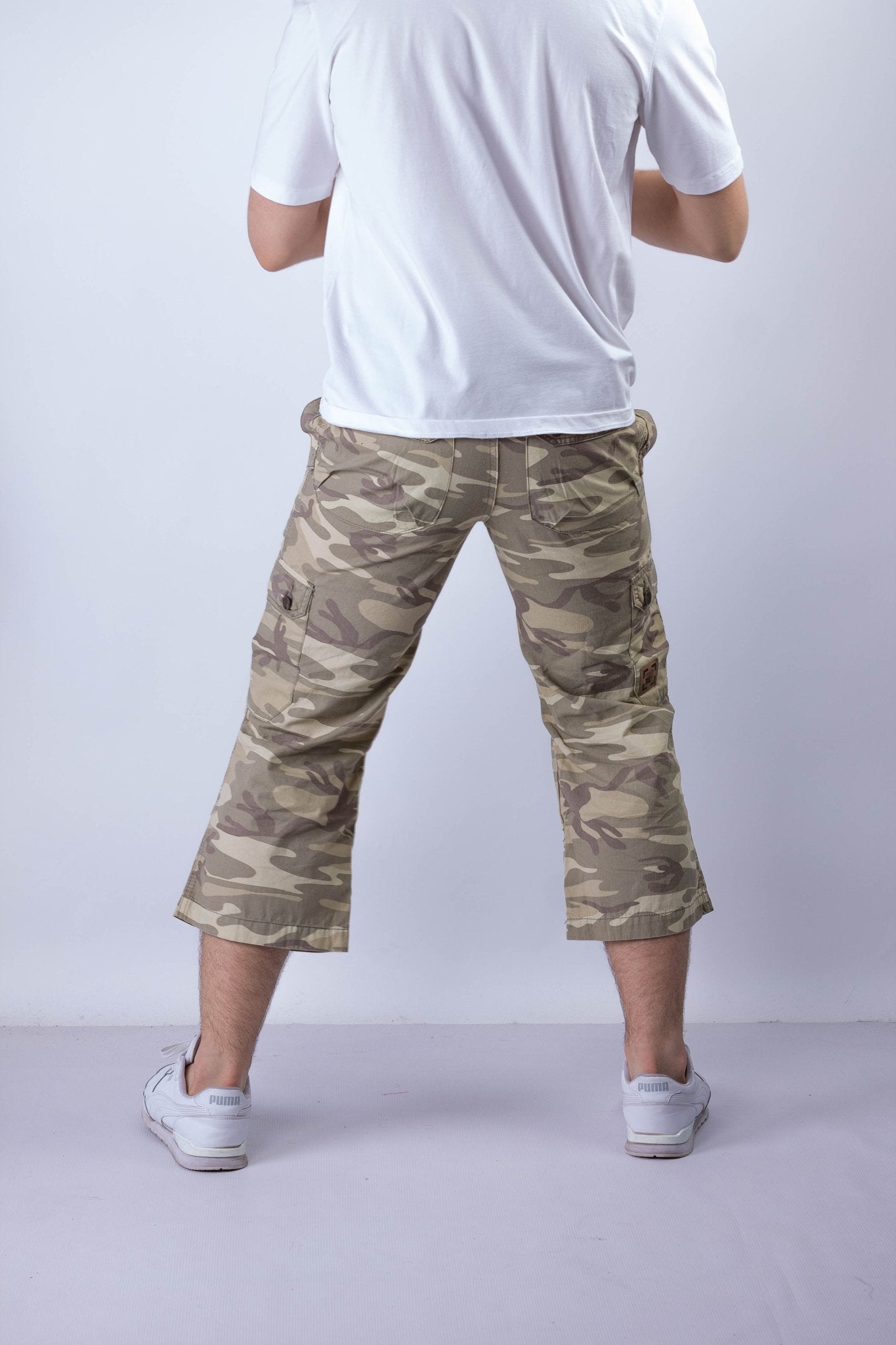 Spodnie bojówki męskie 3/4 moro W5404 - DANNY