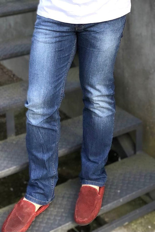 Spodnie męskie jeansowe Allegre niebeskie W5411 - DANNY