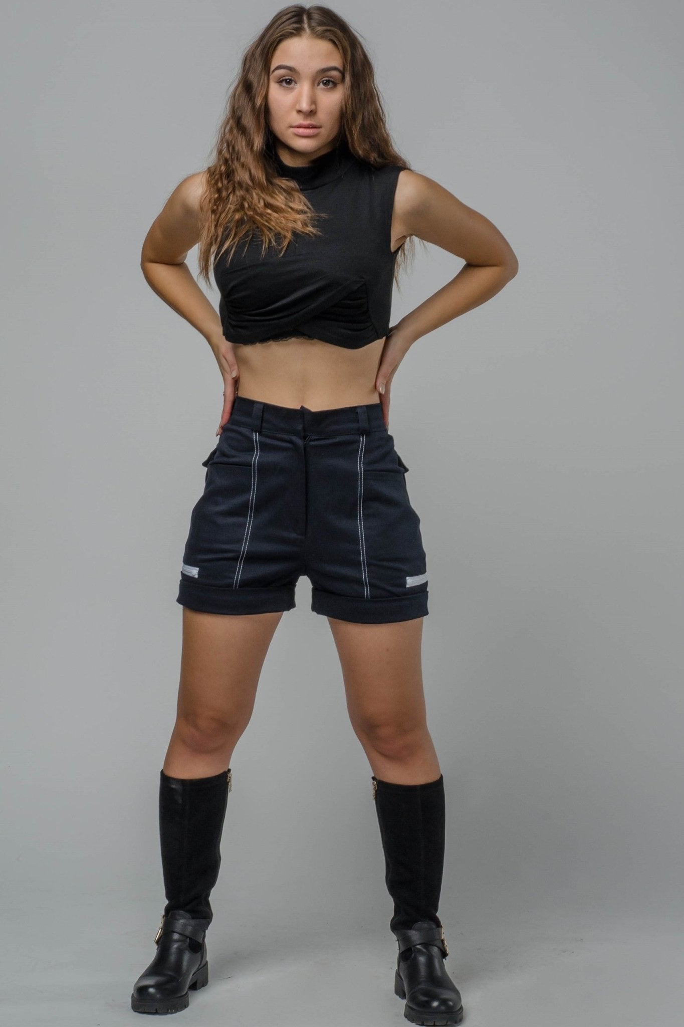 Szorty Cargo granatowe S20 - DANNY