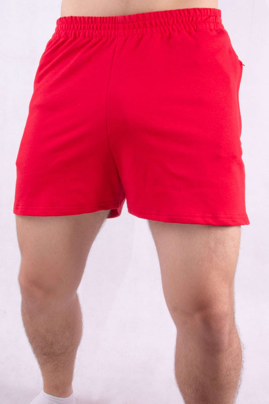 Szorty dresowe męskie czerwone W5402 - DANNY