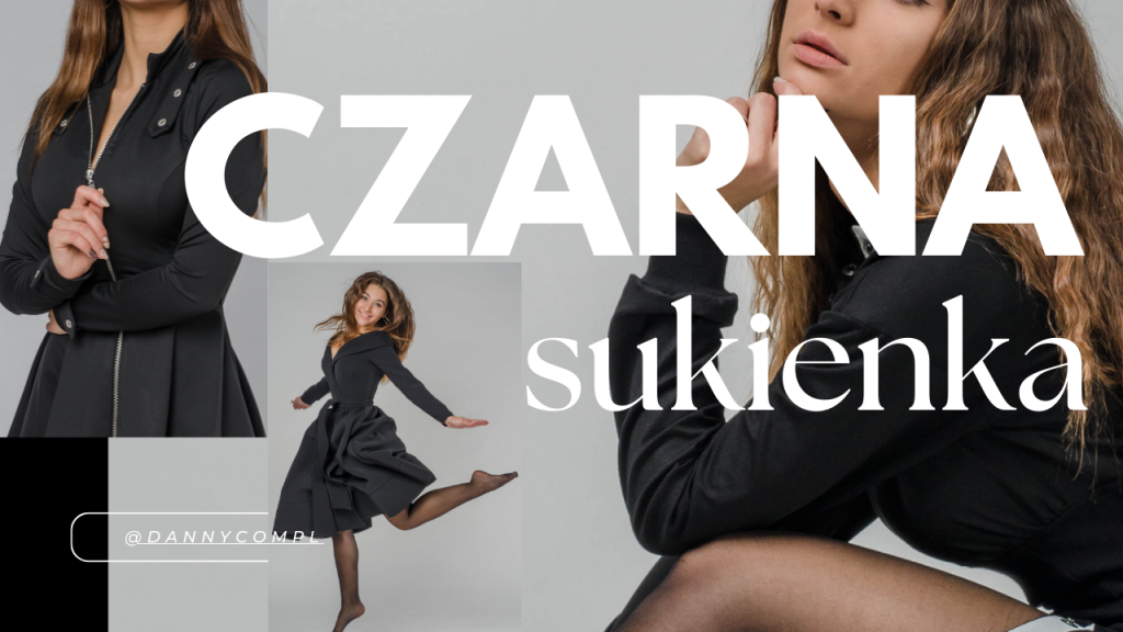 Elegancka czarna sukienka Baner dannycompl